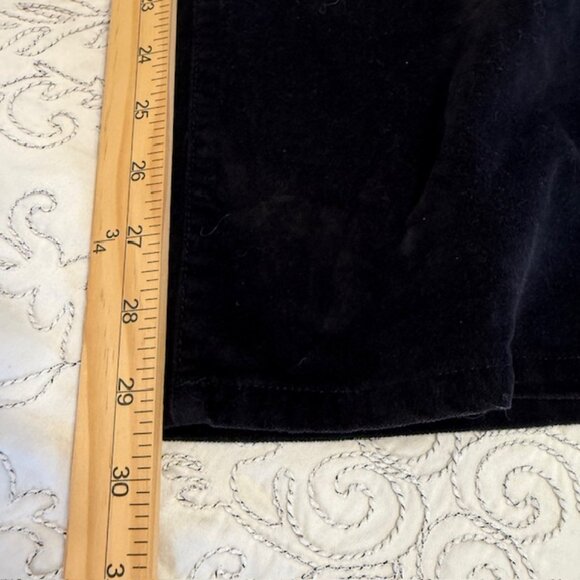 LL Bean Pants Womens Size 8 Black Soft Velvet Outdoors Thick Favorite Fit - Picture 10 of 10
